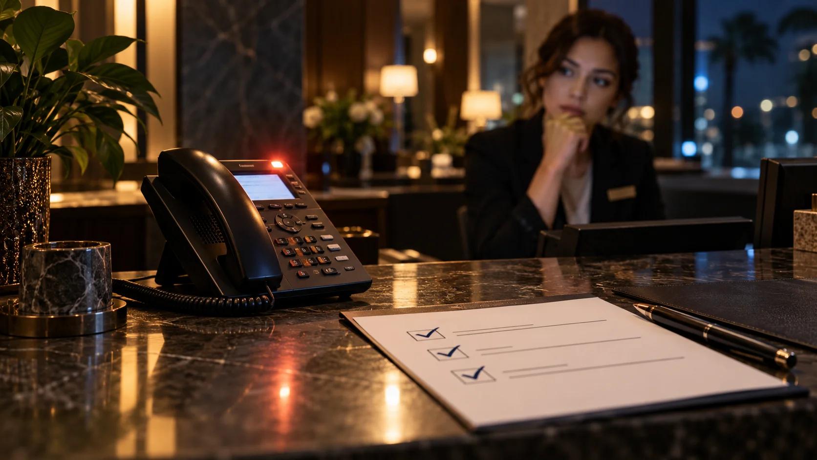 ¿Tu recepción está lista para una llamada de IA? Scorecard en 5 minutos